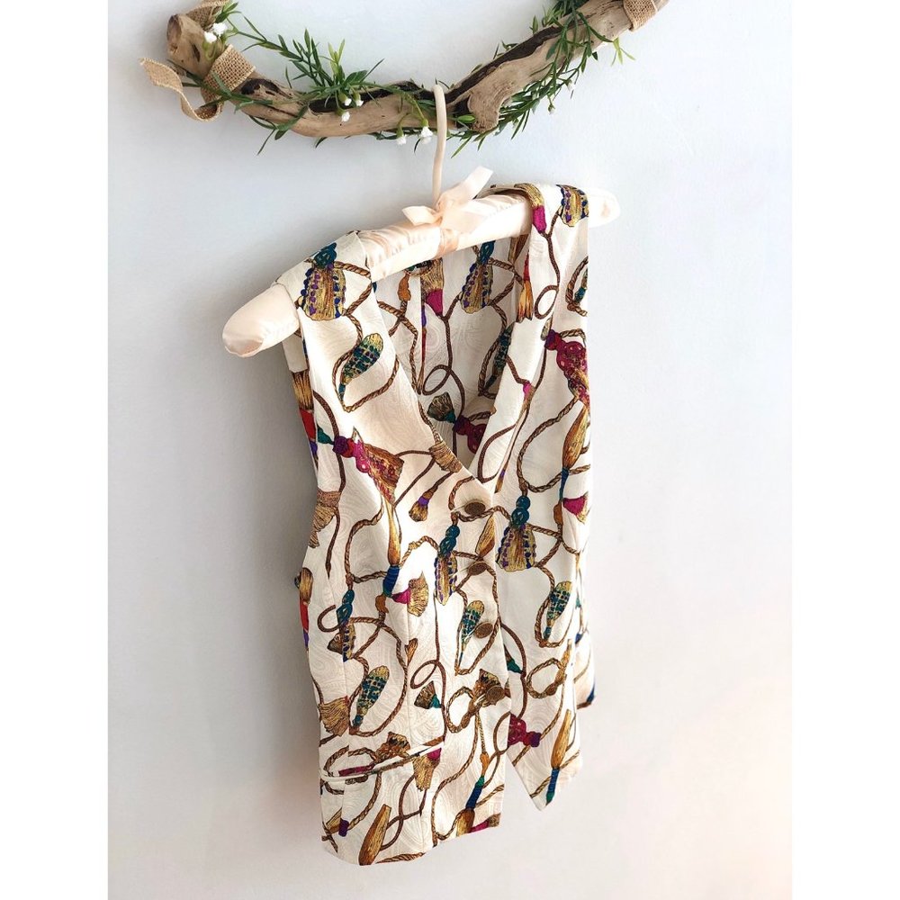 Vintage Multicolor Tassel Vest